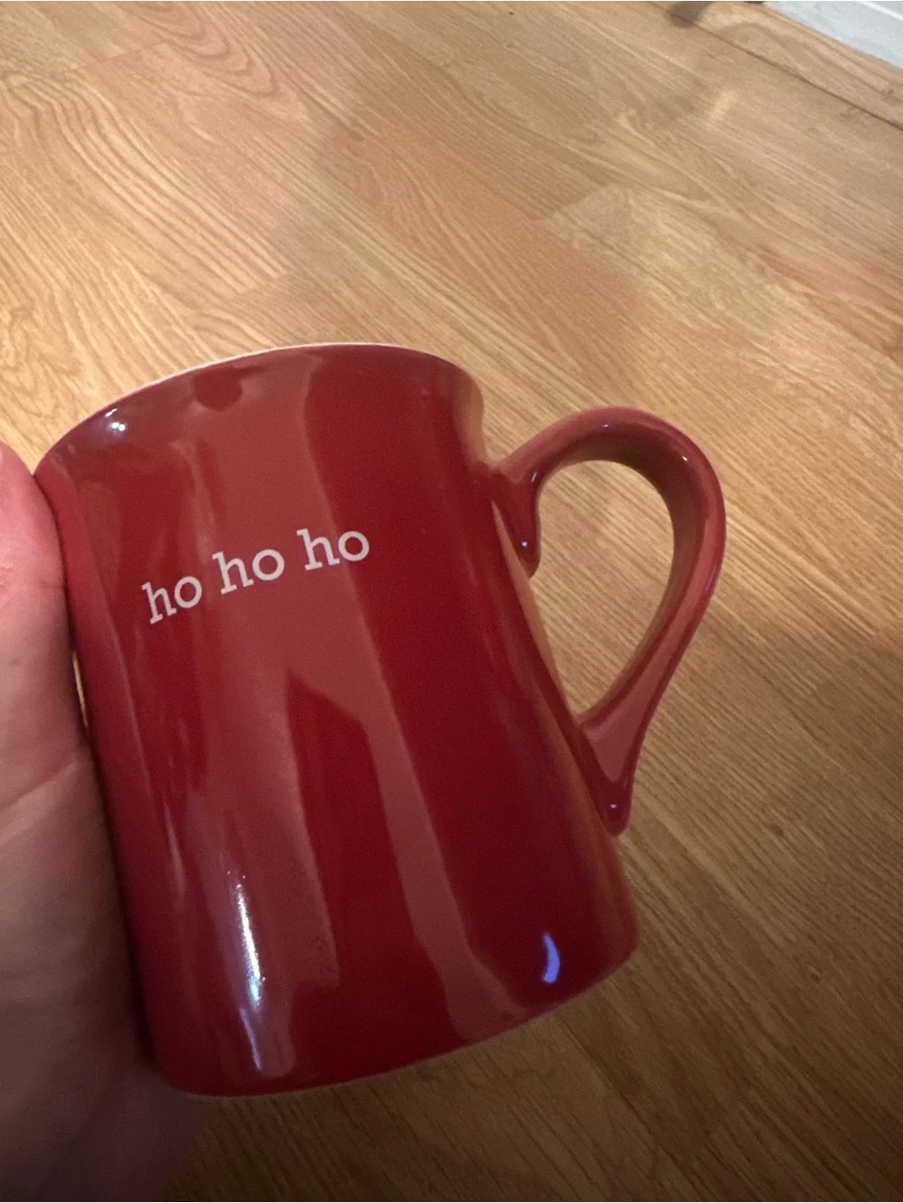 Red 'ho ho ho' Holiday Ceramic Mug